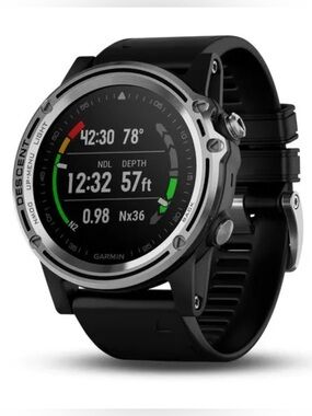 Garmin Descent MK2 Black and Silver Drive Computer Multiport’s Smartwatch